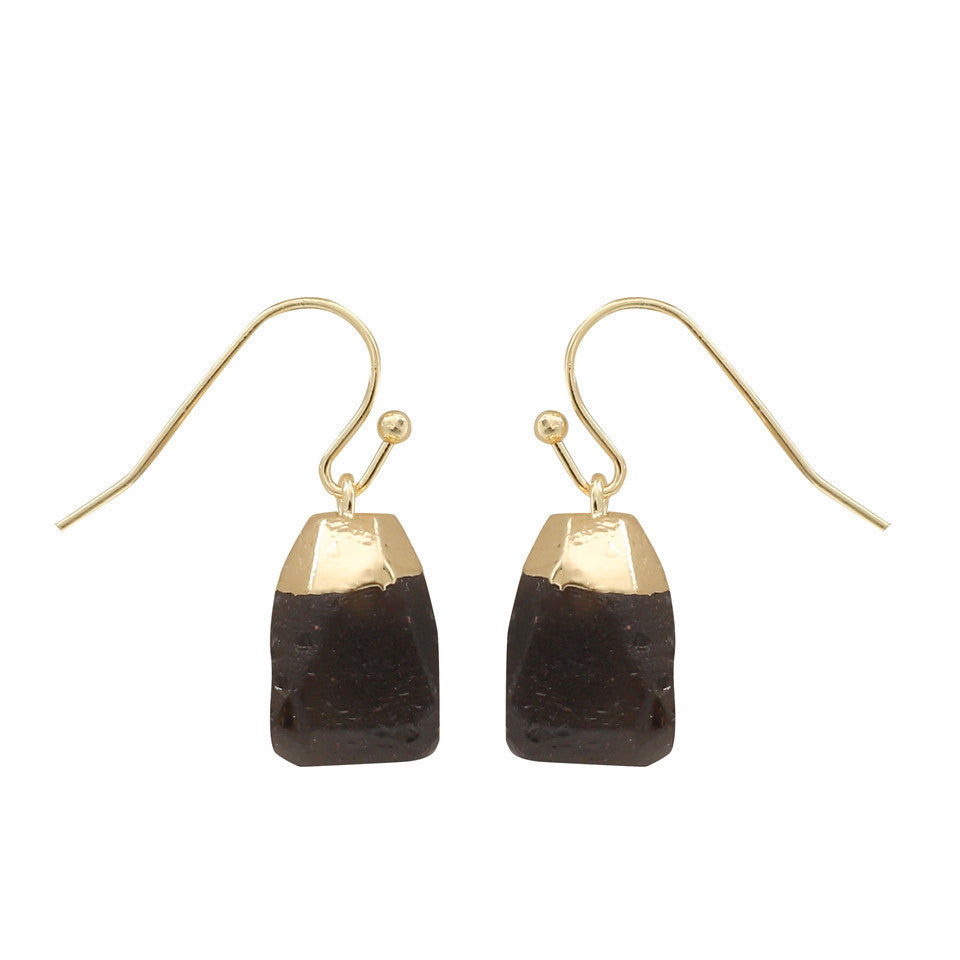 Crystal Stone Golden Earrings