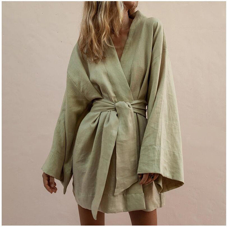 Alice Cotton & Linen Robe