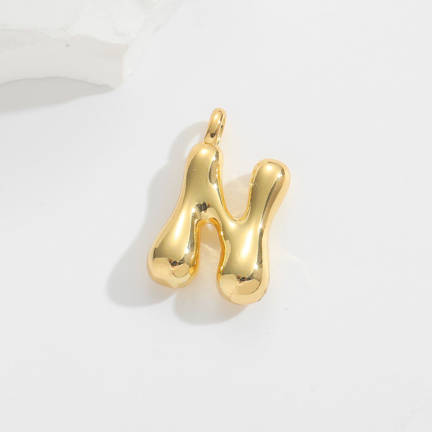 Bubble Letters Necklace Pendant