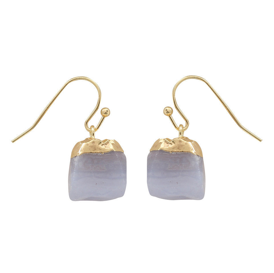 Crystal Stone Golden Earrings