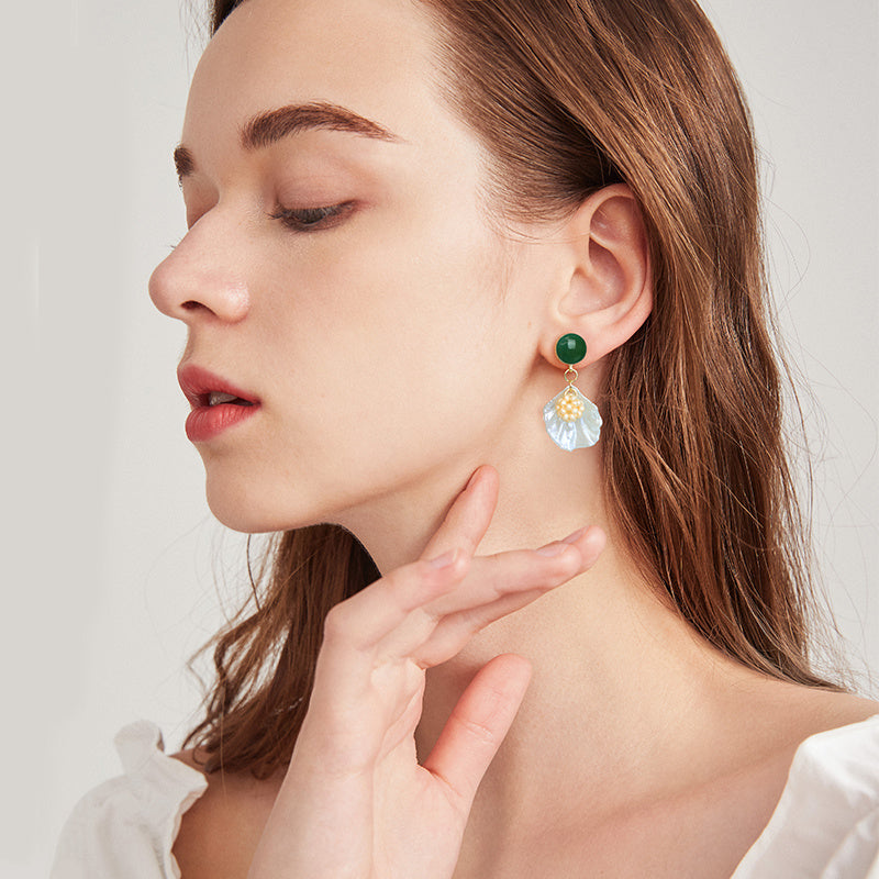 Ancient Stud Shell Earrings