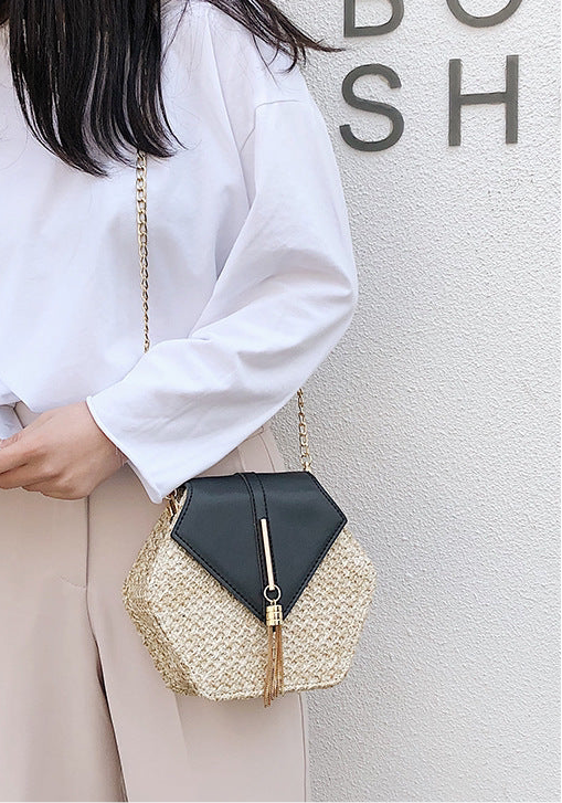 Alma Straw Cross Body Bag