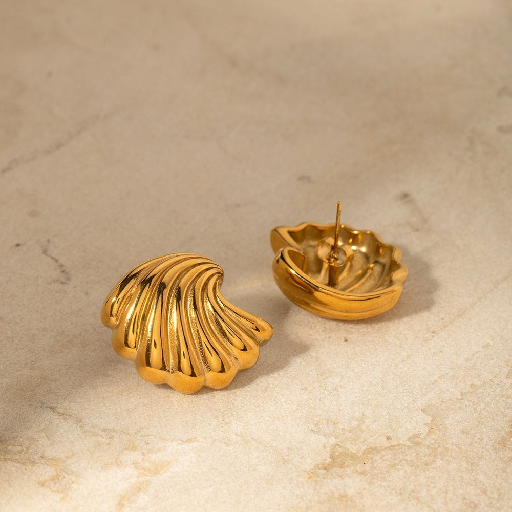 Gold or Silver Shell Earrings