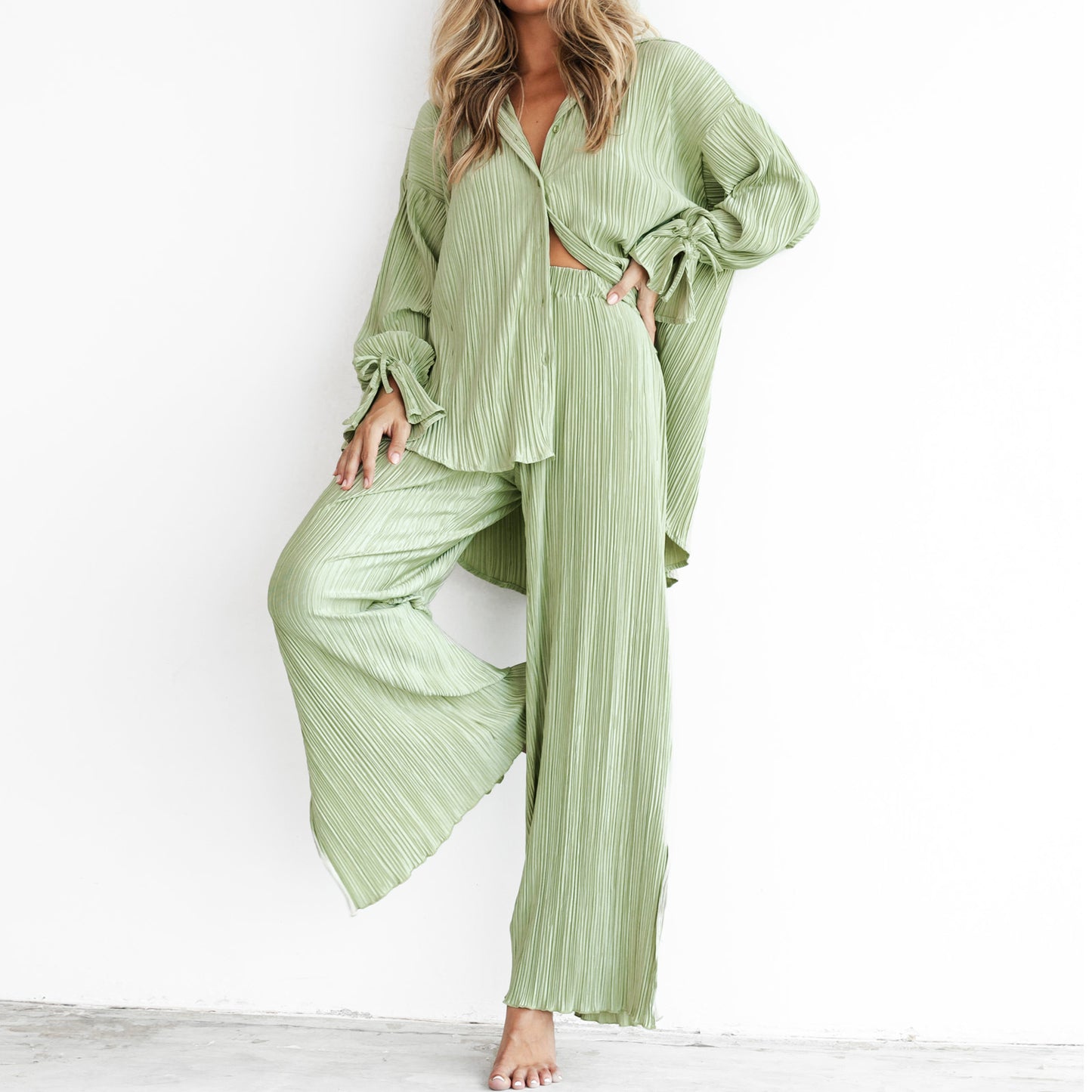 Venice Pleated Two-piece Set