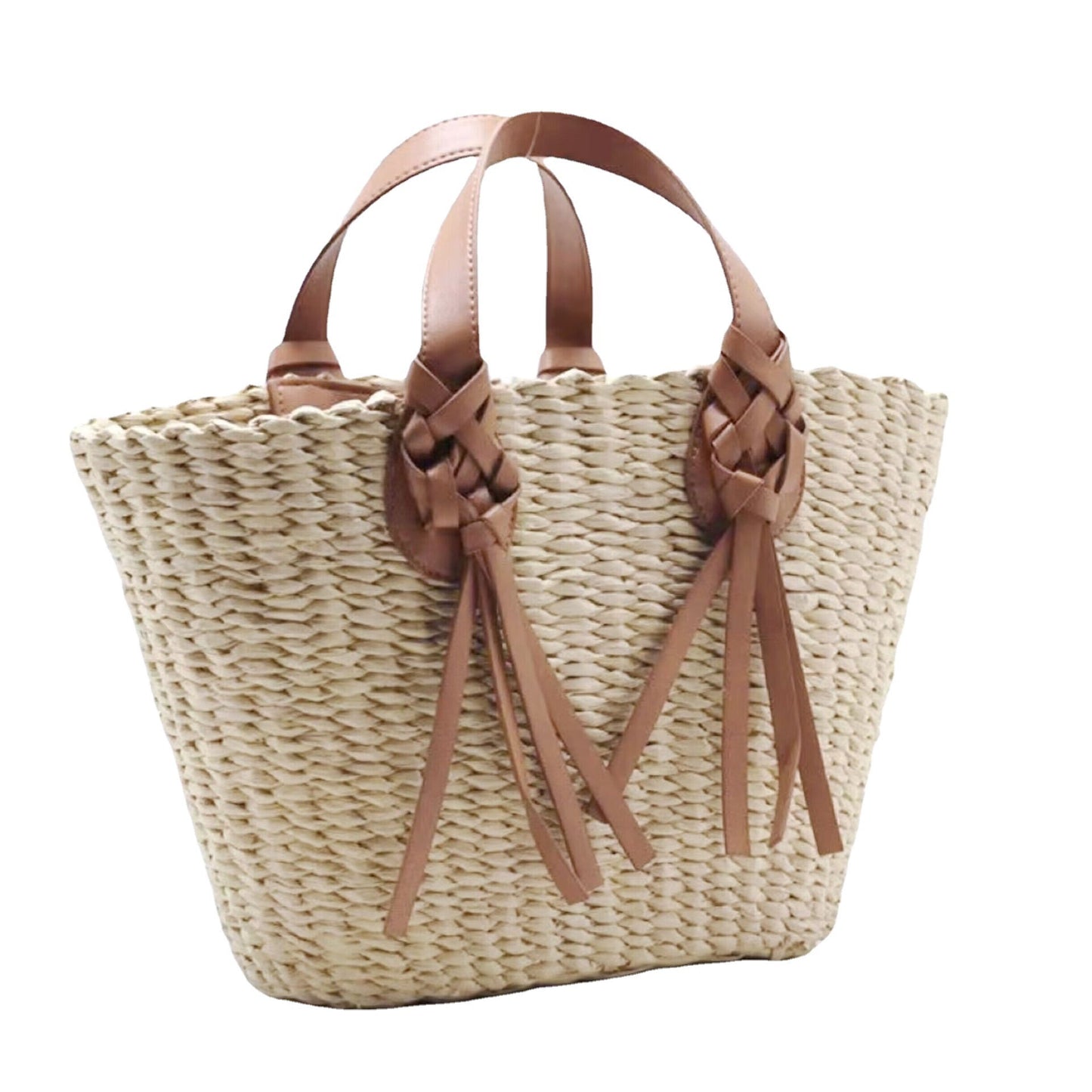 Cannes Summer Straw Beach Bag