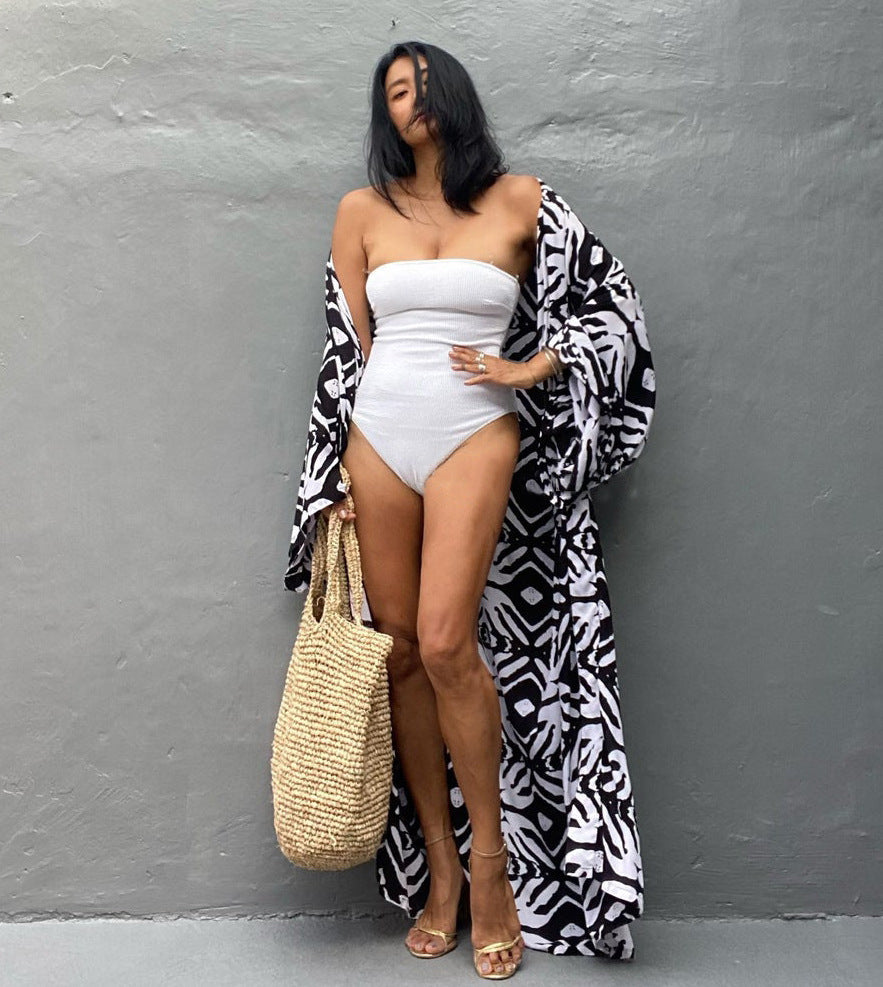 Vida Black & White Resort Kaftan