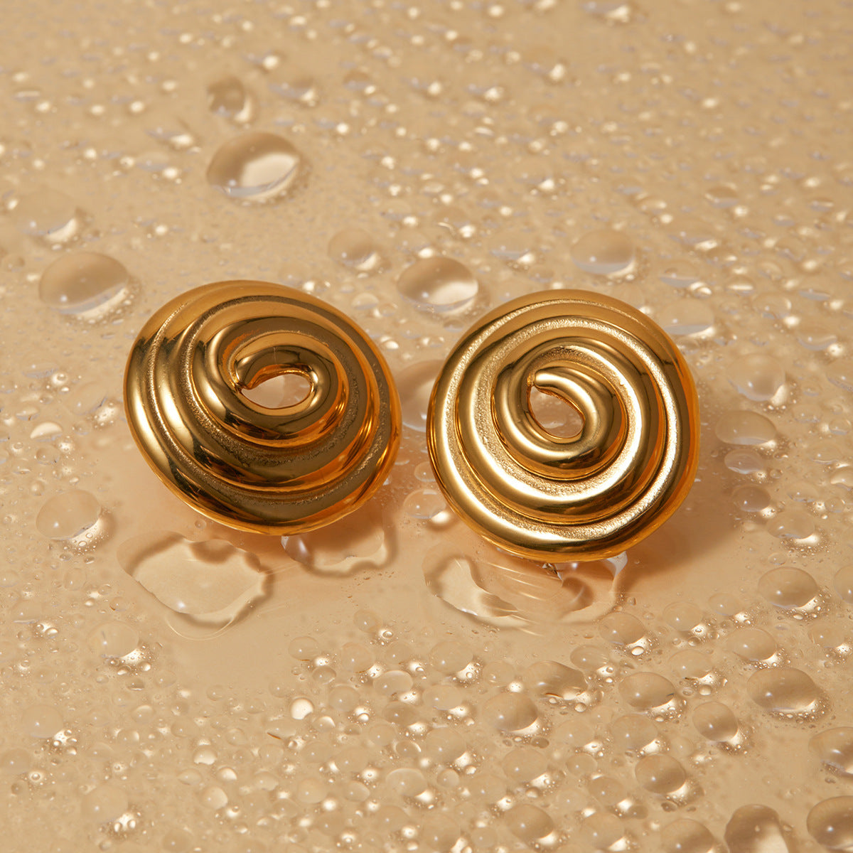 Beach Resort Gold Earrings