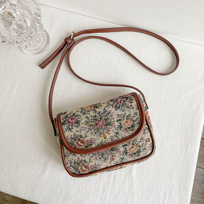 Milano Embroidery Shoulder Bag