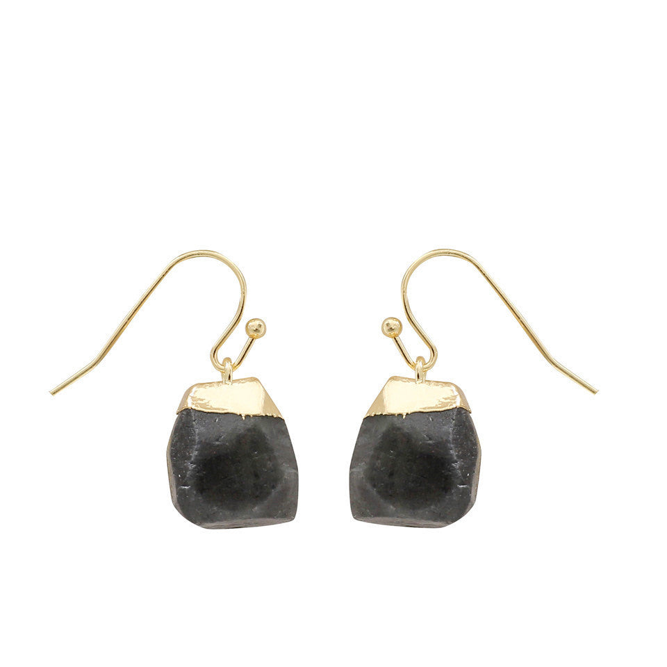 Crystal Stone Golden Earrings