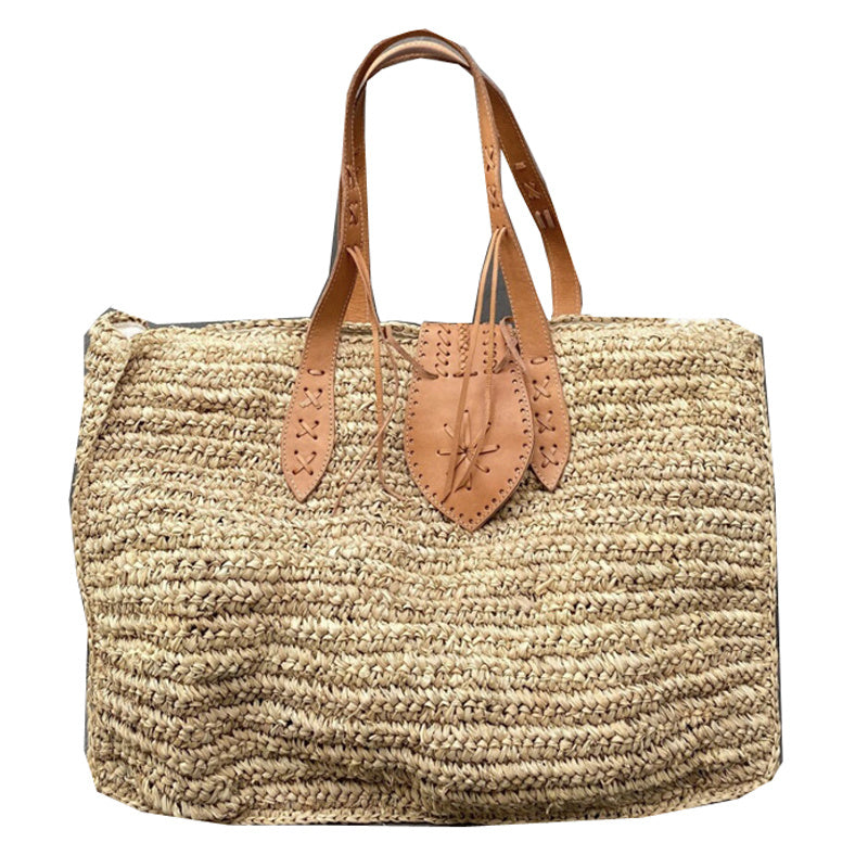 Resort Straw Braided Oversized Beach Bag