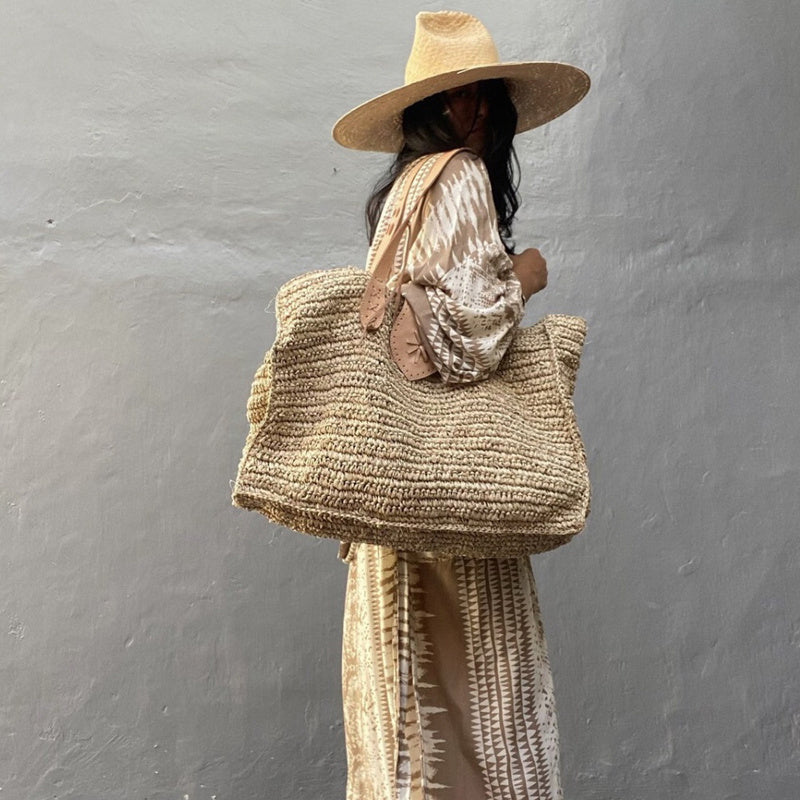 Resort Straw Braided Oversized Beach Bag