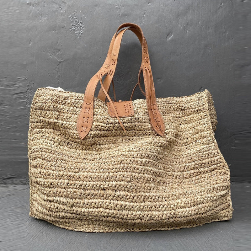 Resort Straw Braided Oversized Beach Bag