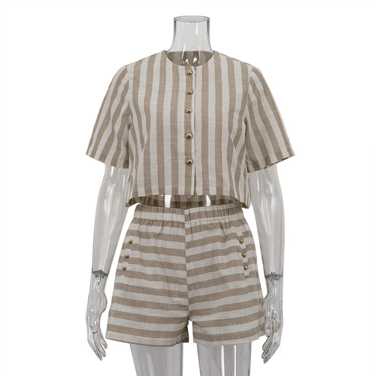 Claire Resort Stripe Top & Shorts