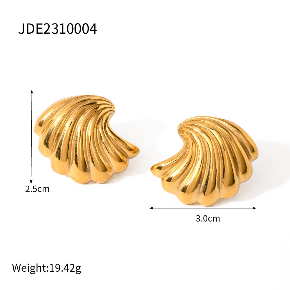 Gold or Silver Shell Earrings