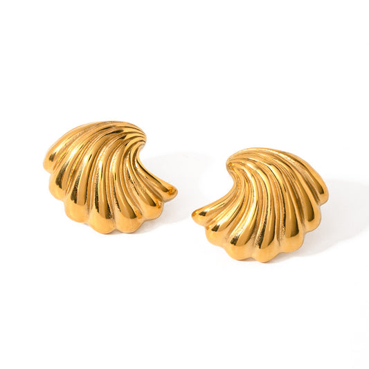 Gold or Silver Shell Earrings