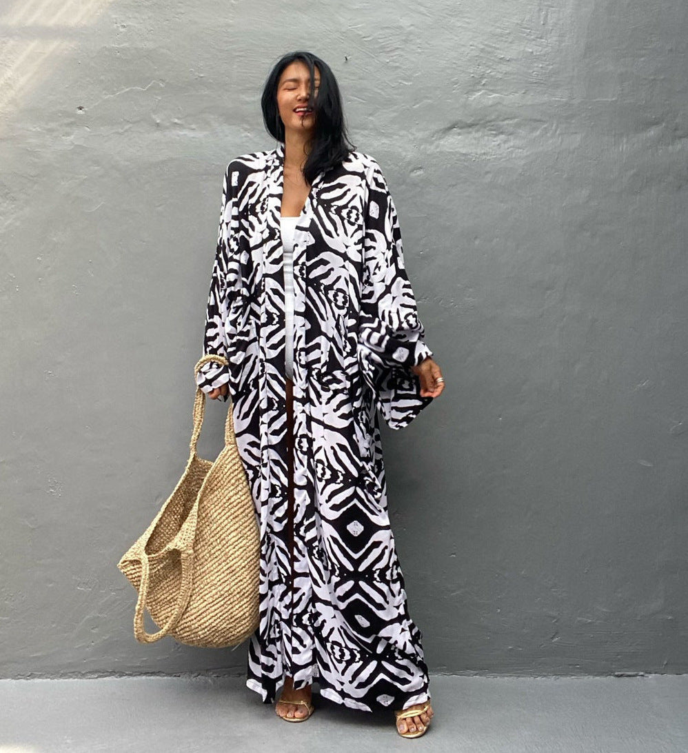 Vida Black & White Resort Kaftan