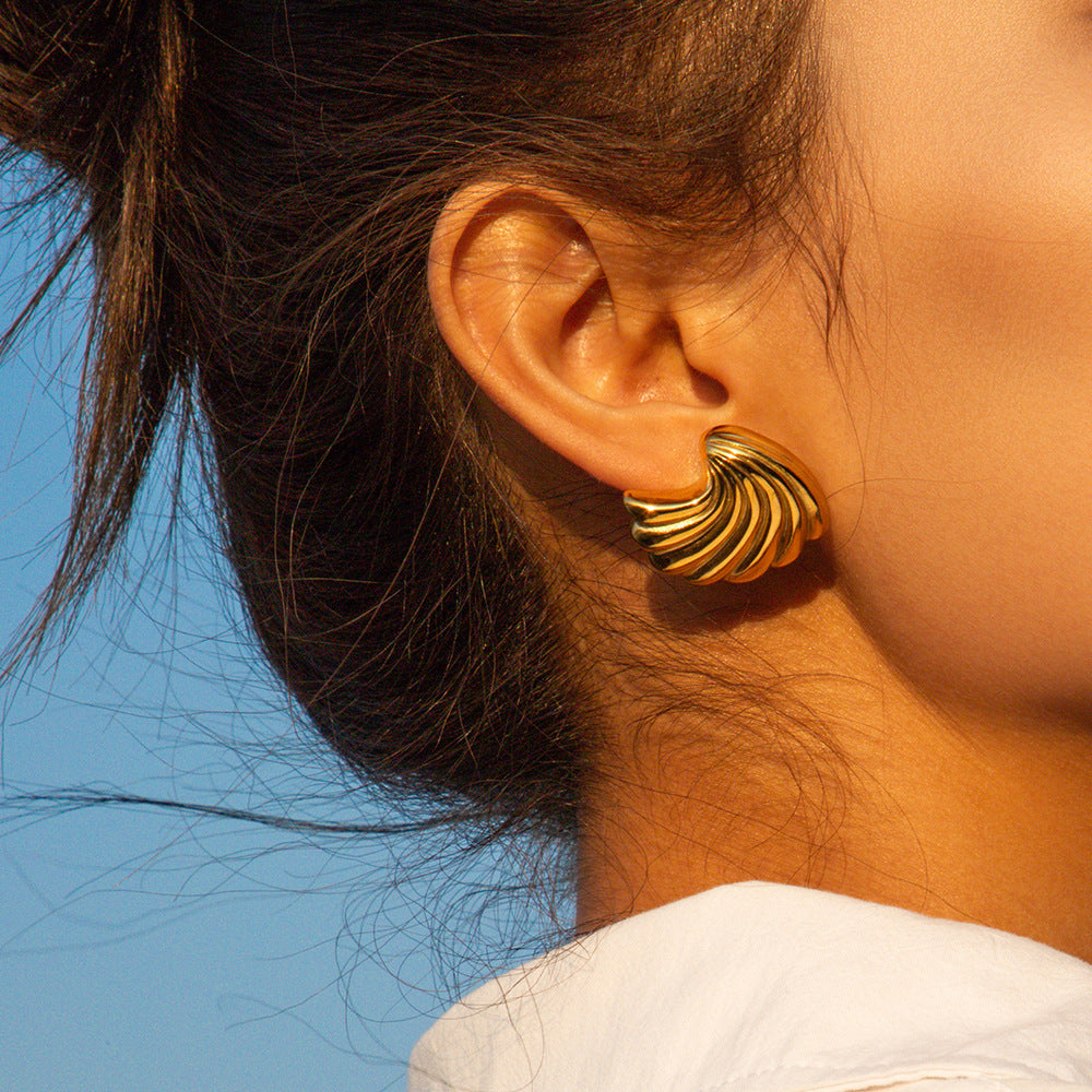 Gold or Silver Shell Earrings