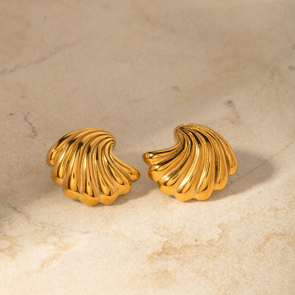 Gold or Silver Shell Earrings