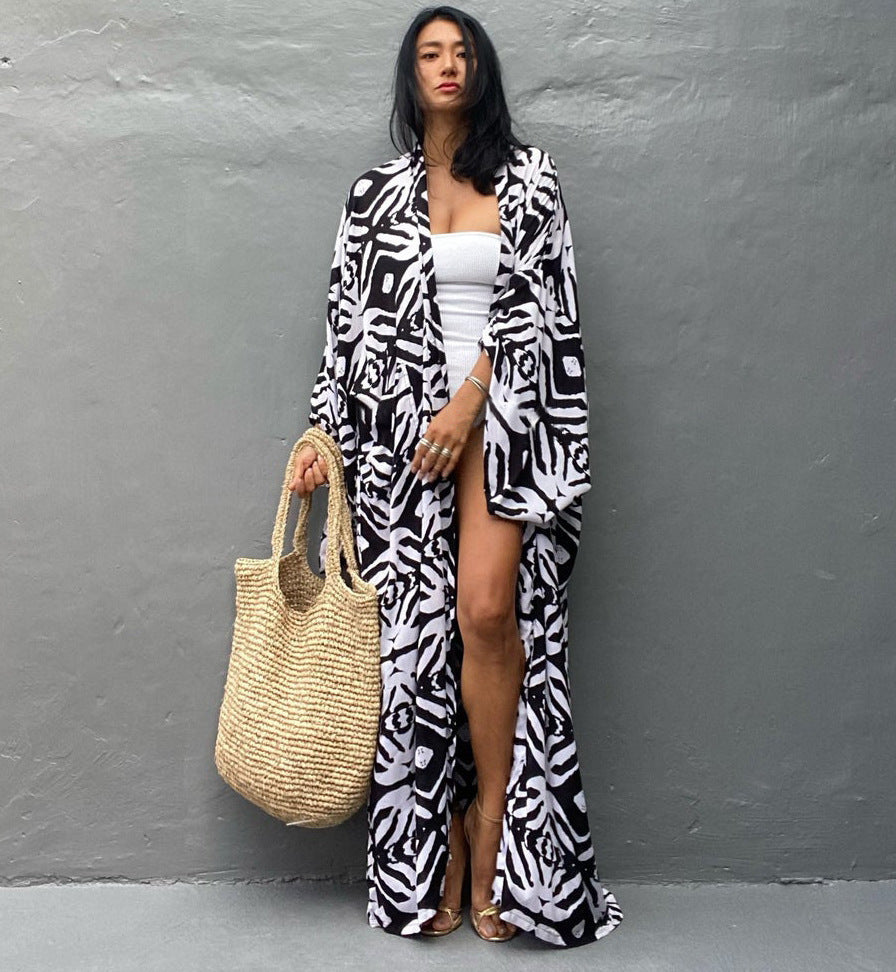 Vida Black & White Resort Kaftan