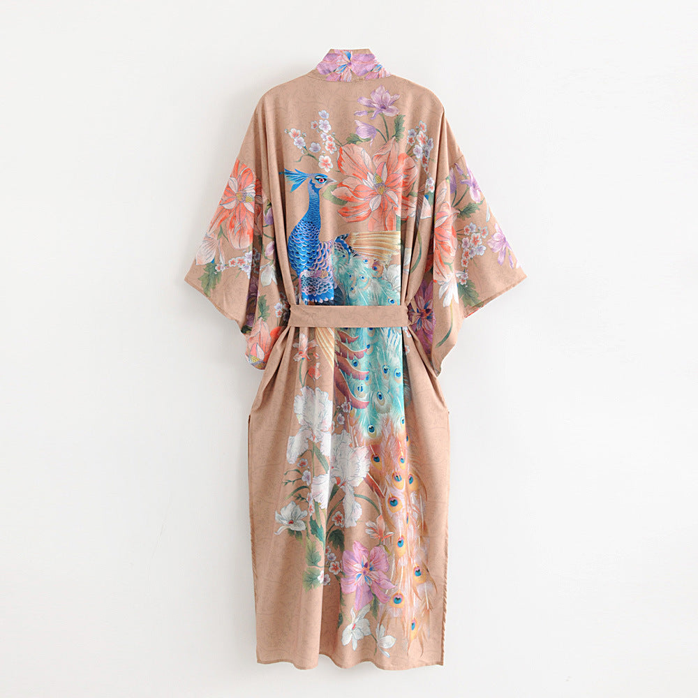 Paige Floral Kaftan Robe