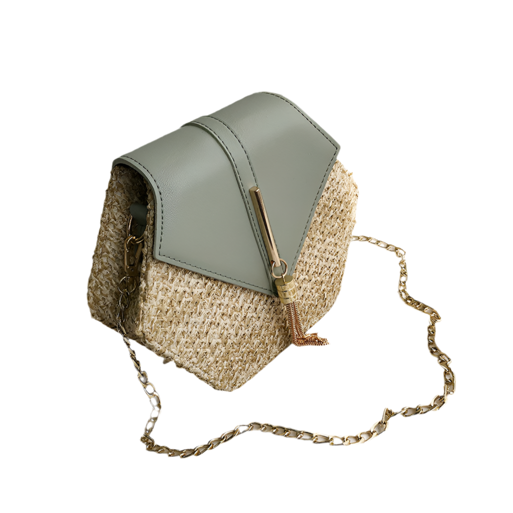 Alma Straw Cross Body Bag