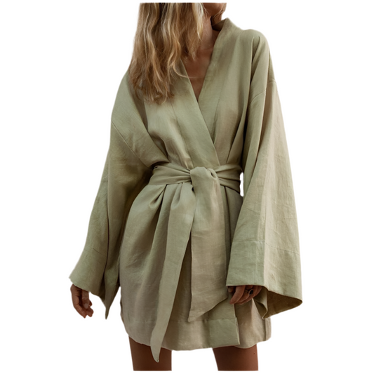 Alice Cotton & Linen Robe