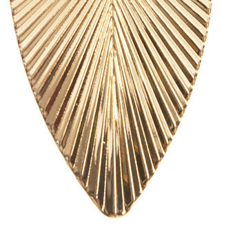 Matte Gold Leaf Earrings