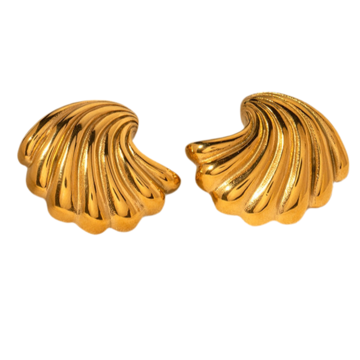 Gold or Silver Shell Earrings