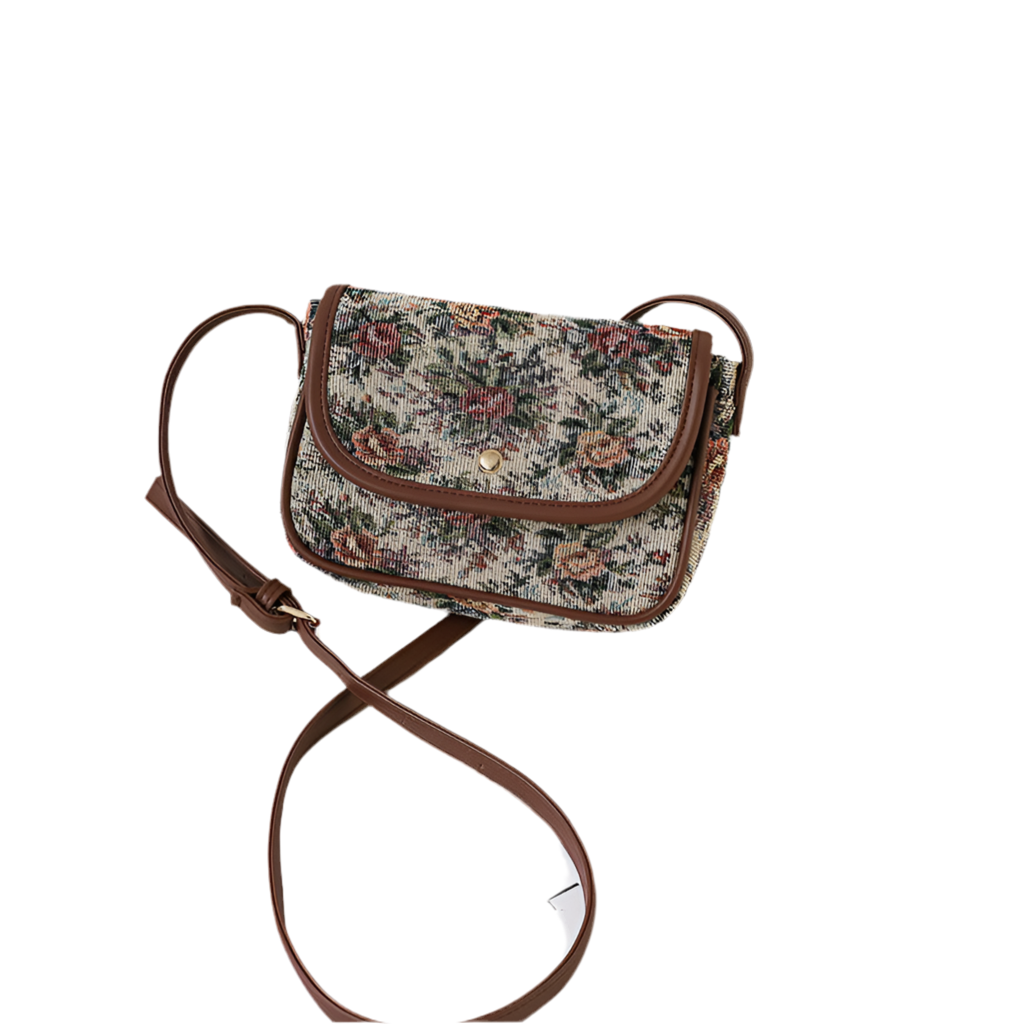 Milano Embroidery Shoulder Bag