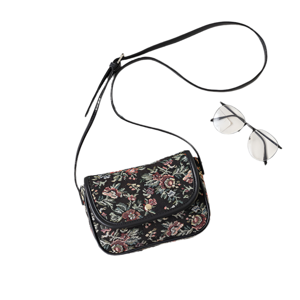 Milano Embroidery Shoulder Bag