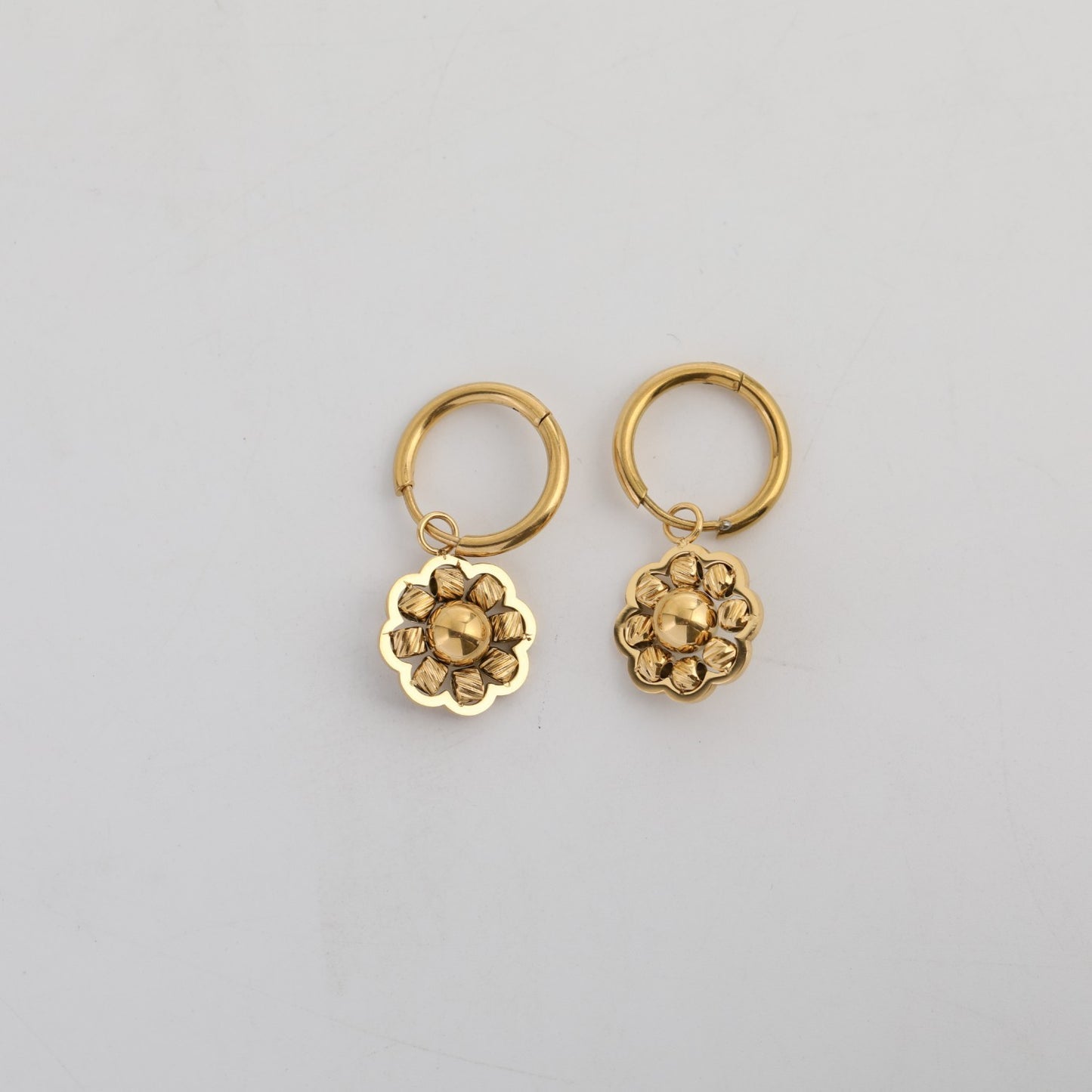 Sea Side Golden Ear Rings