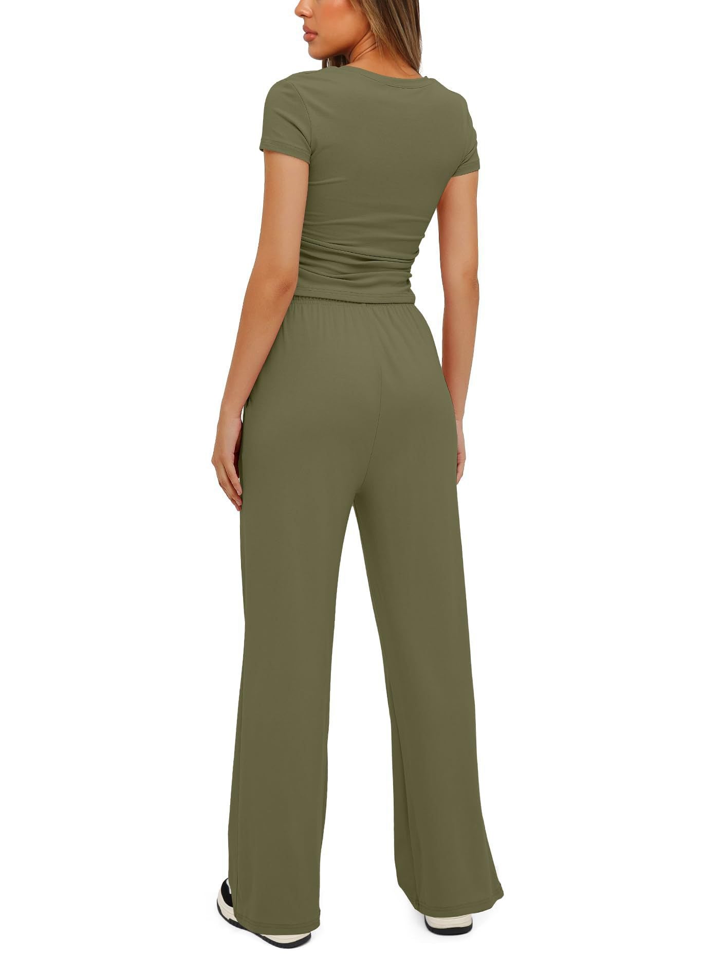 Ina Soft Top And Wide Leg Trousers