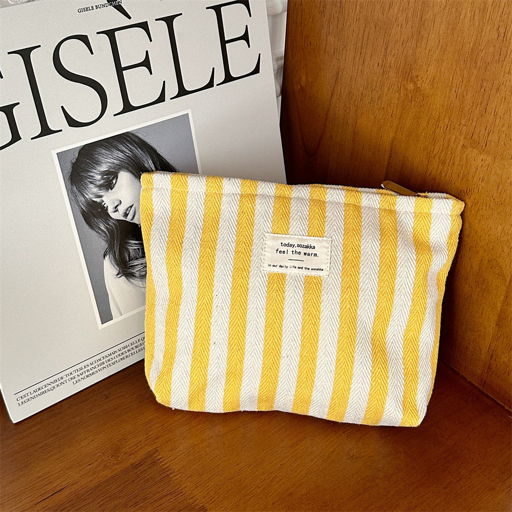 Striped Chic Make-up Bag