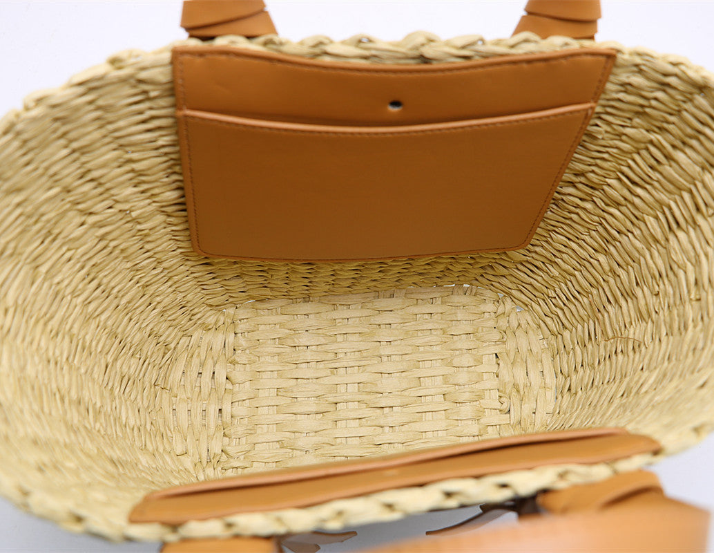 Cannes Summer Straw Beach Bag