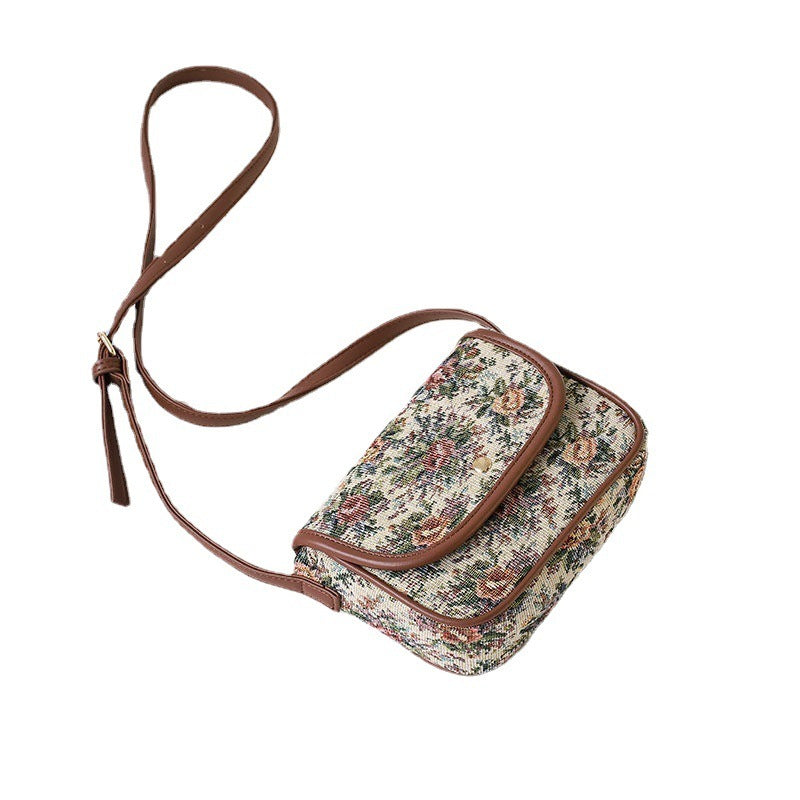 Milano Embroidery Shoulder Bag