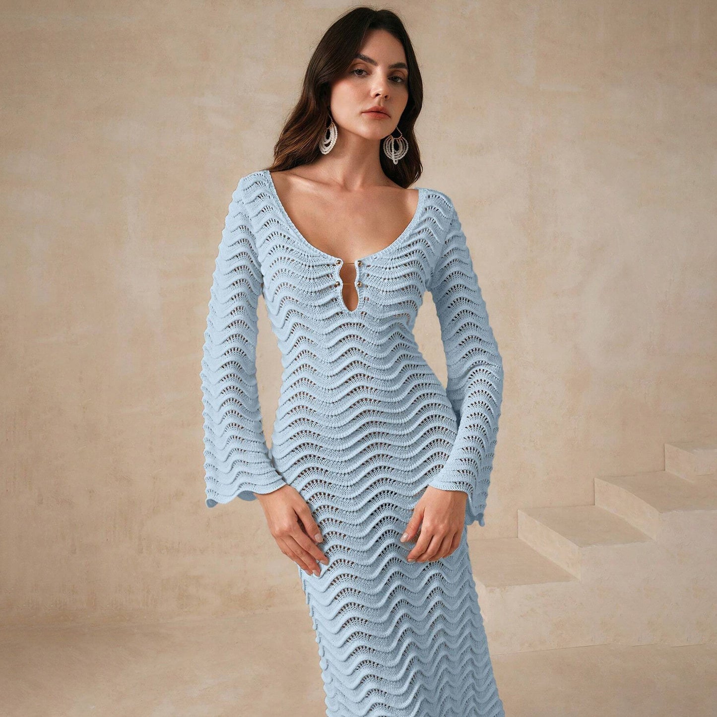 Isla Knitted Beach Day Cover-up