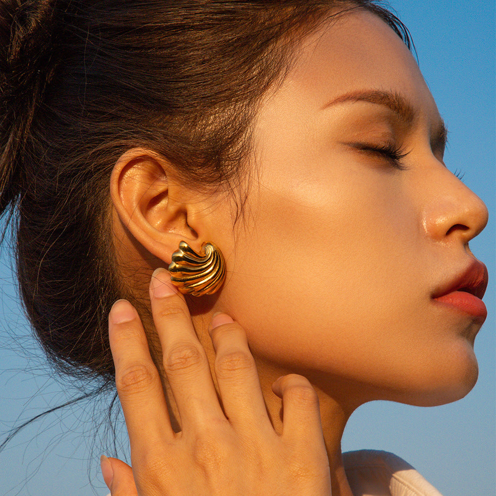 Gold or Silver Shell Earrings