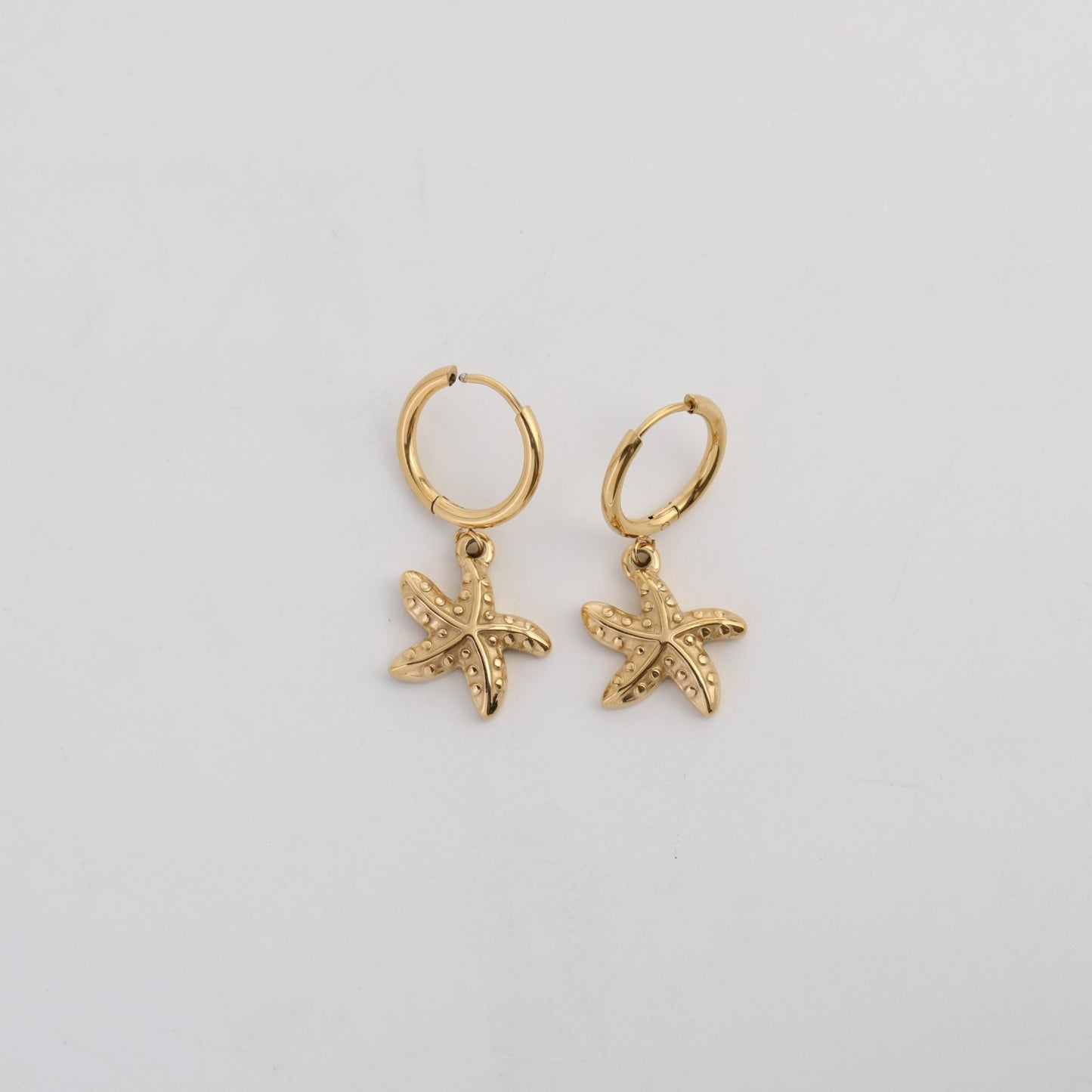 Sea Side Golden Ear Rings